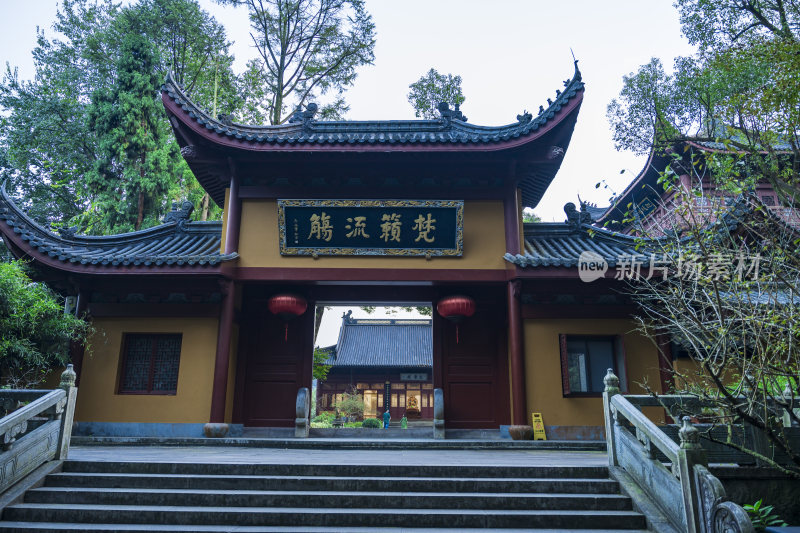 杭州飞来峰永福寺古建筑风光