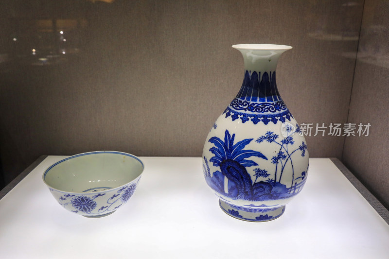 景德镇中国陶瓷博物馆青花瓷文物展品