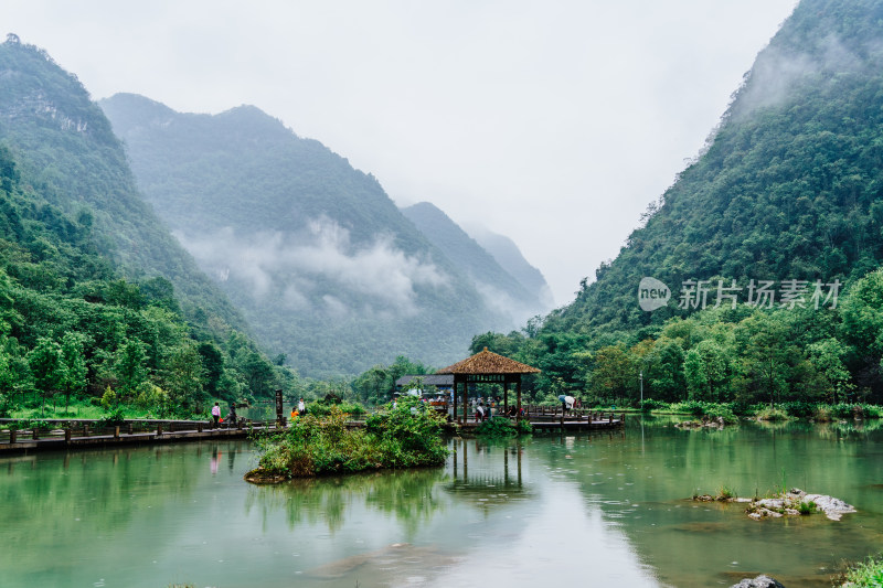 黔南荔波小七孔景区上己定湖