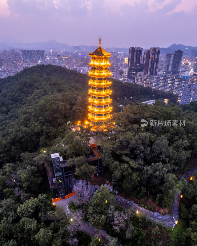 深圳光明区红花山夜景