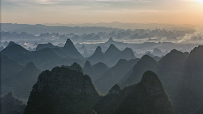 广西桂林喀斯特地貌景观