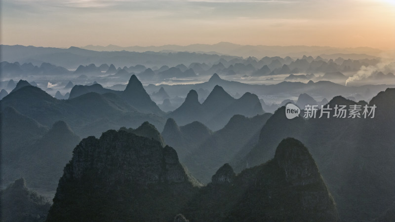 广西桂林喀斯特地貌景观