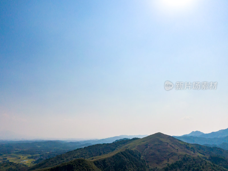 南方丘陵山川地貌航拍