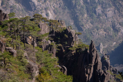 安徽黄山风景区自然风光