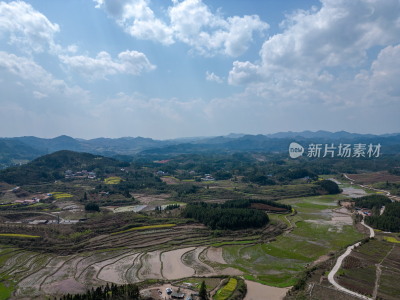 自然风光丘陵山川农业农田