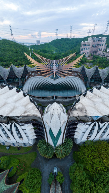 深圳大湾区平玛丝菲尔天使之翼高空航拍