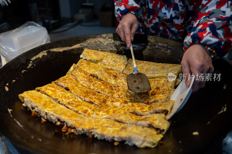 湖北武汉著名小吃三鲜豆皮