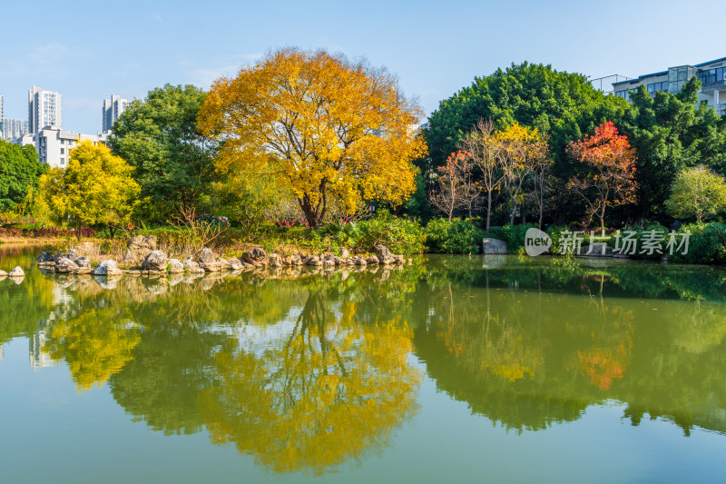 福州黎明湖公园景色