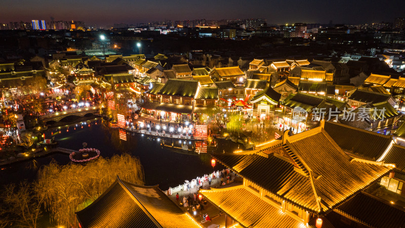 洛阳洛邑古城夜景