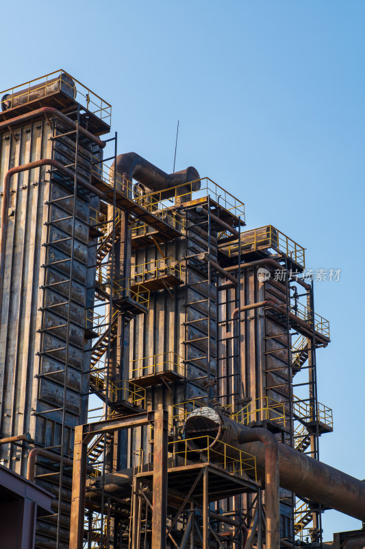 首钢园工业工厂大型管道设施