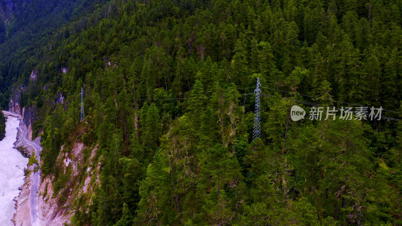 青藏高原西藏303省道沿途风景