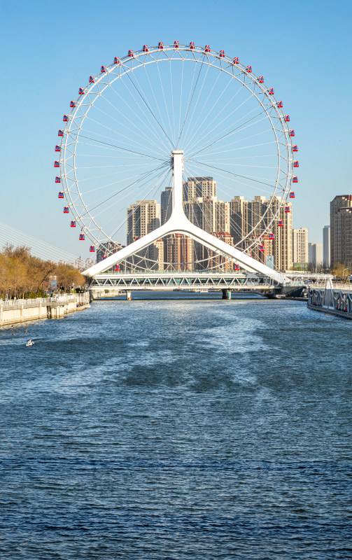 天津津门故里海河风情自然建筑景观