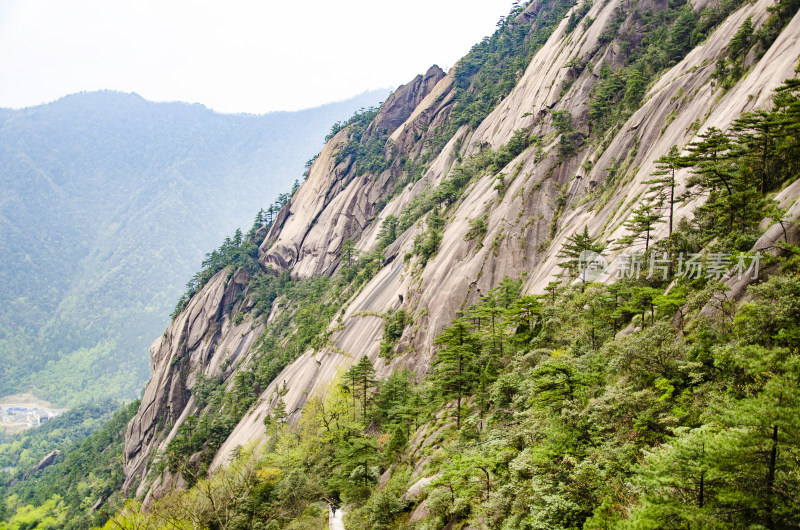 黄山松崖绝壁 险峻山峦 峰峦叠嶂