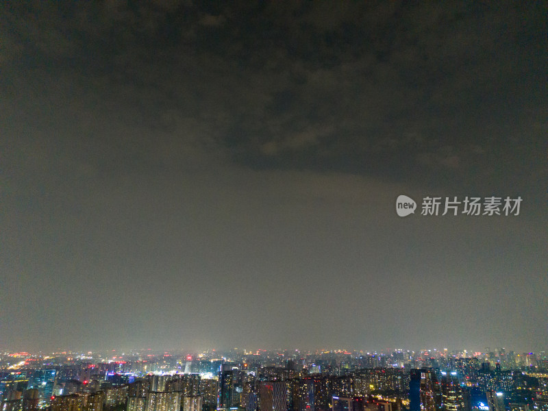 成都金融城夜景航拍图