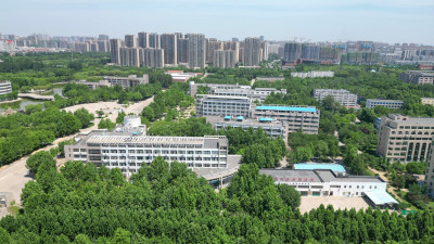 航拍山东聊城大学东校区