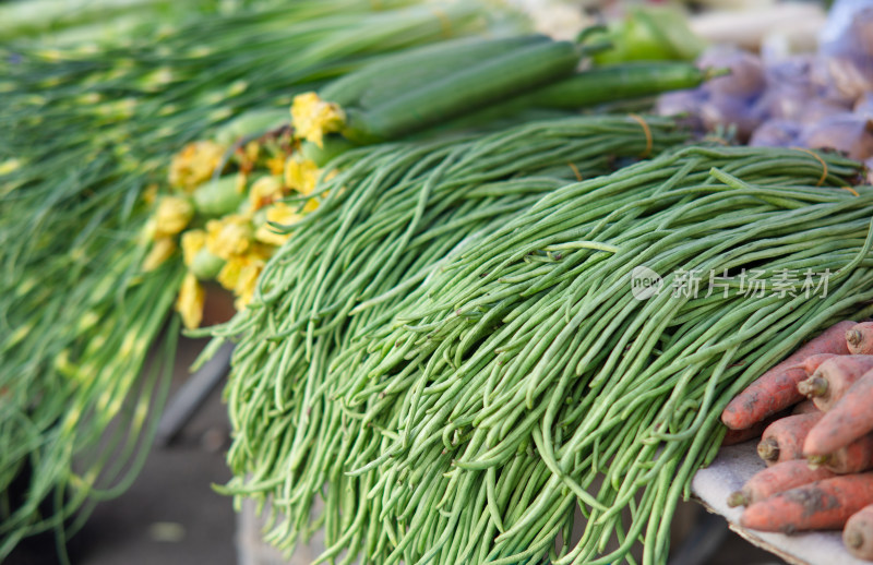 新鲜的蔬菜豆角