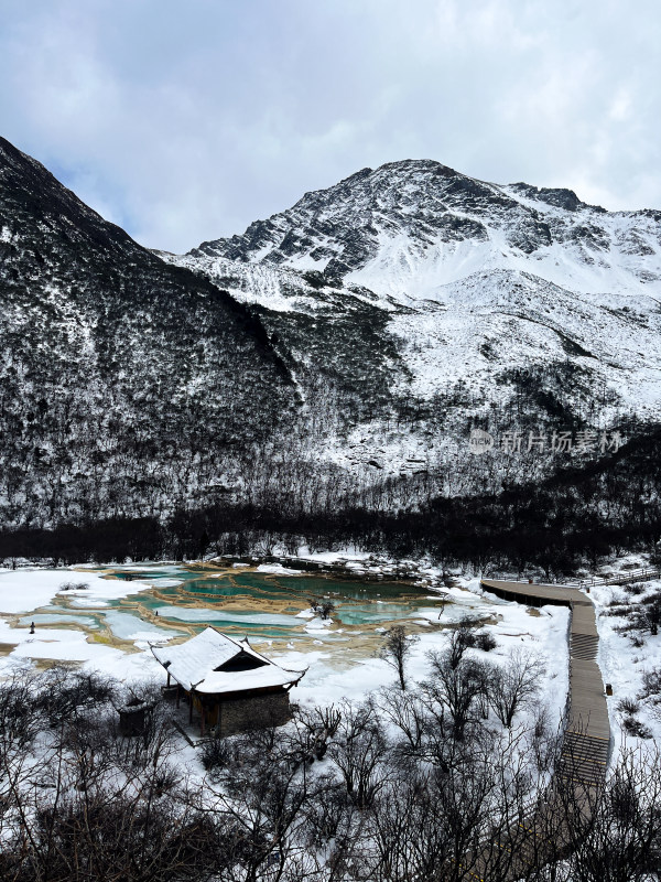 四川黄龙景区的冬天