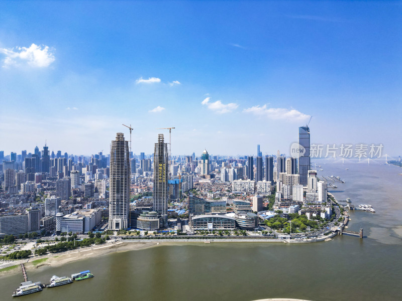 湖北武汉城市风光地标建筑航拍图