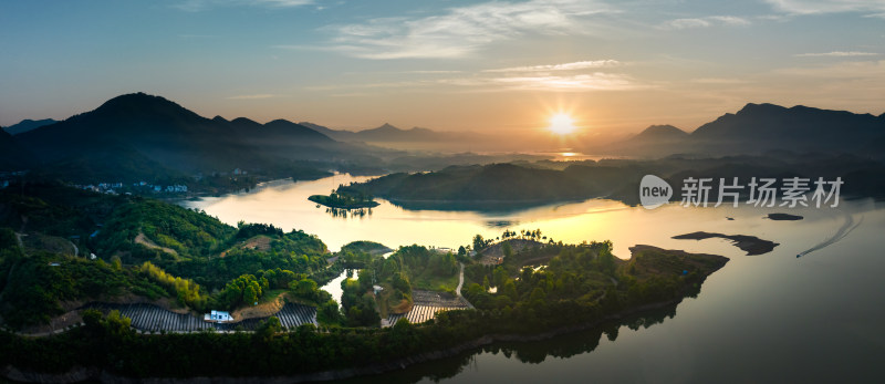 富水湖日出