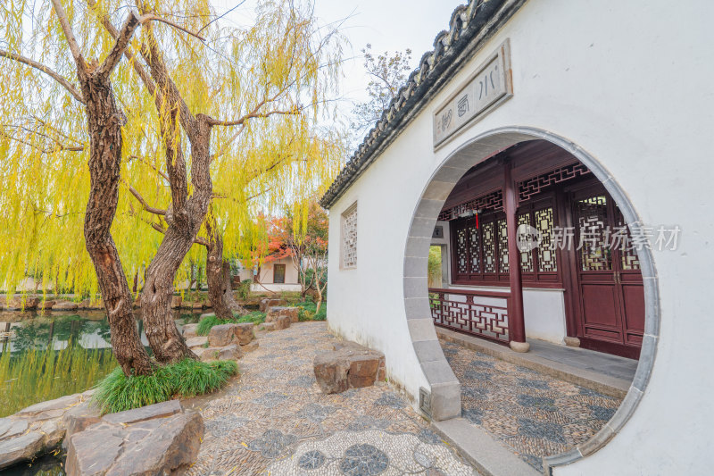 苏州园林可园庭院景观