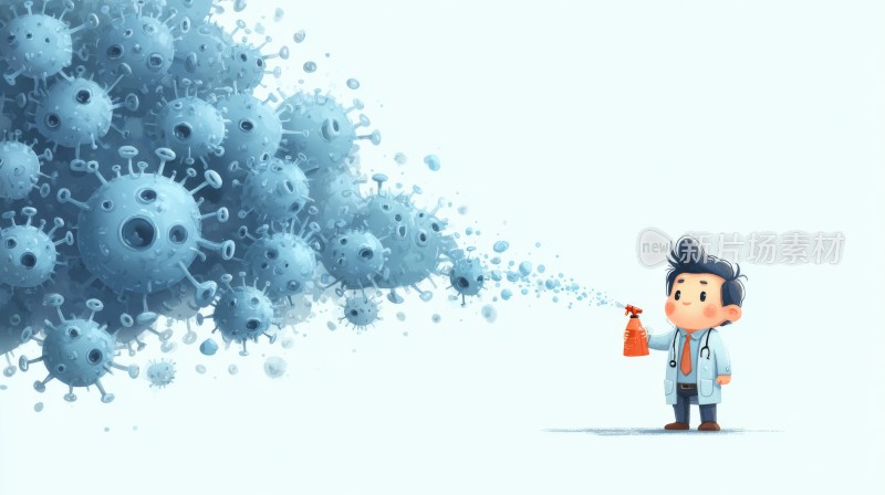 卡通医生防护病毒