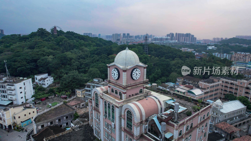 广东中山孙文西路文化旅游步行街航拍