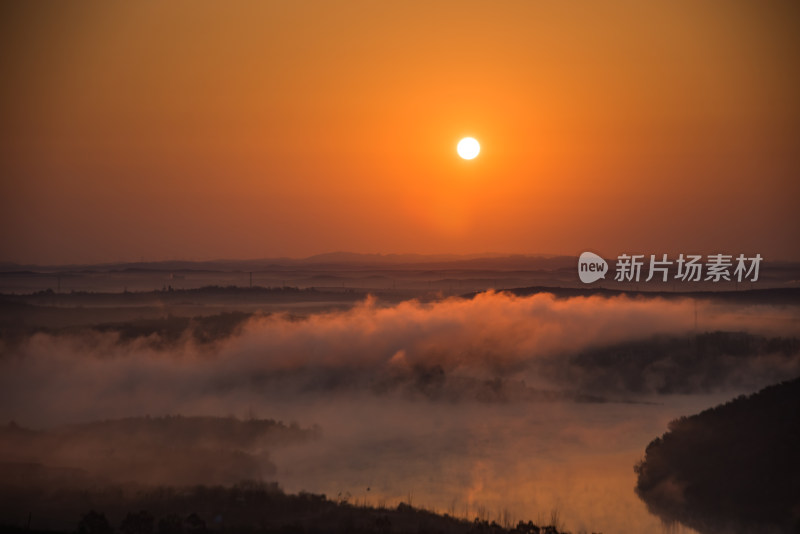 日出山水自然风景