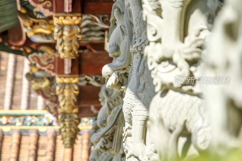 潮州开元古寺古建筑特写