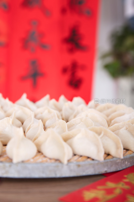 中国传统节日美食白面饺子