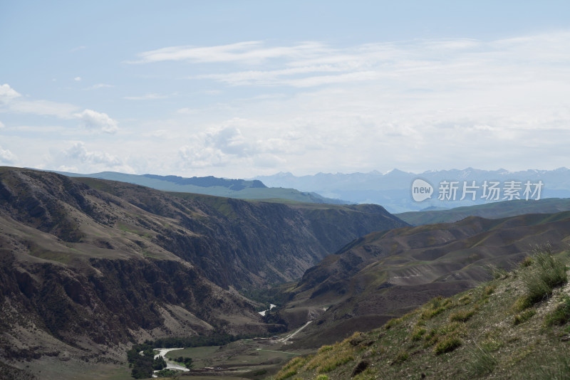 中国新疆伊犁阔克苏大峡谷自然风景