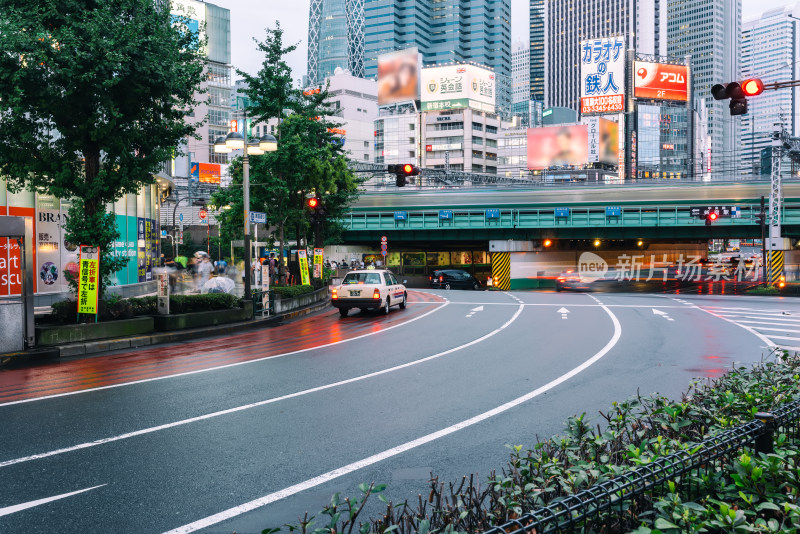 日本东京新宿区歌舞伎町一番街周边街景