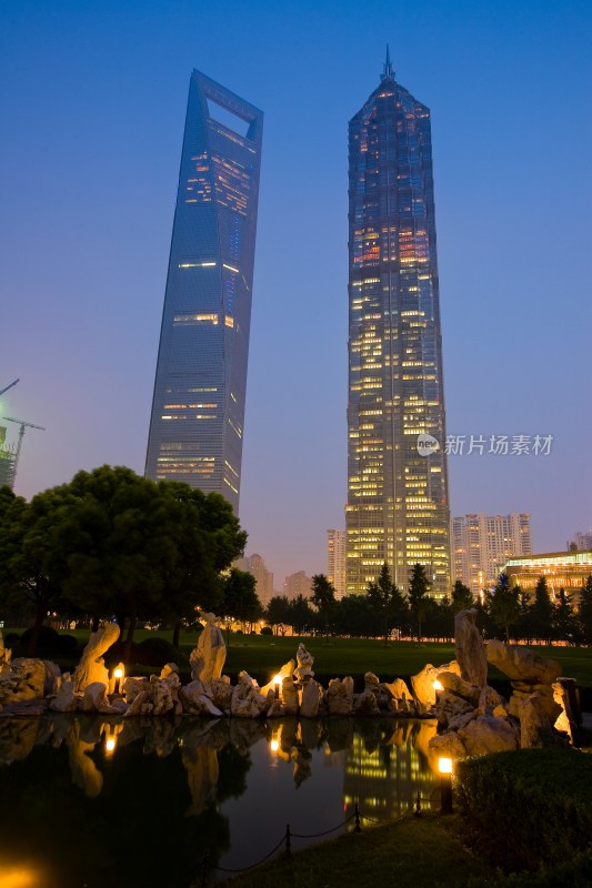 上海,浦东,金融中心,陆家嘴绿地