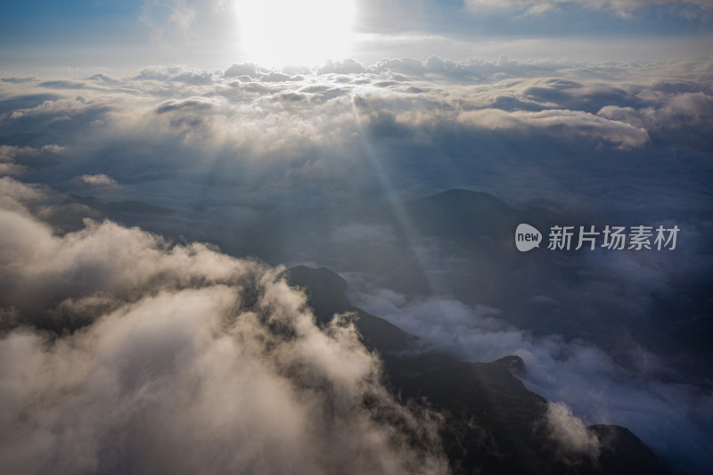 巫山云海，巫山县城，长江三峡