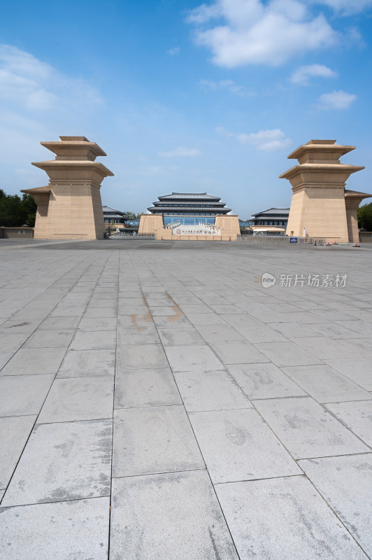 陕西历史博物馆秦汉馆展馆秦汉风格建筑外观