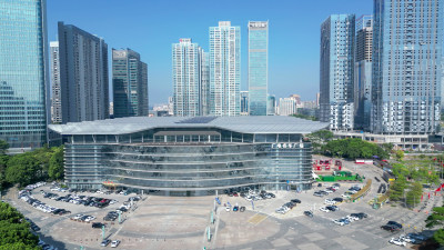 航拍广东惠州会展中心