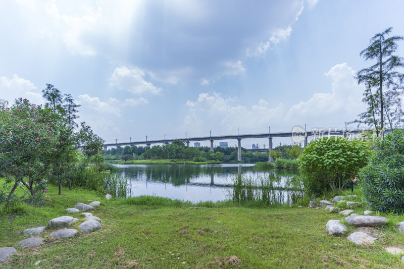 武汉青山区戴家湖公园风景