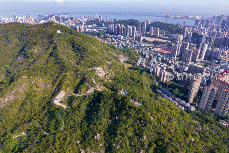 广东珠海城市大景航拍摄影图