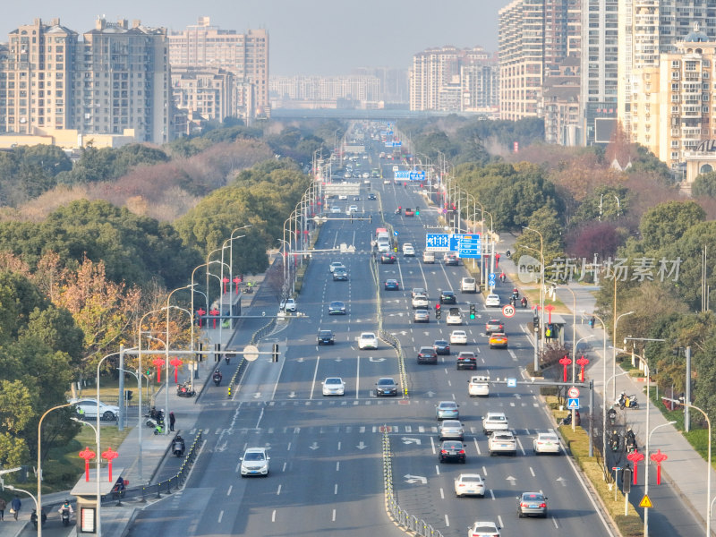 城市里的新春氛围