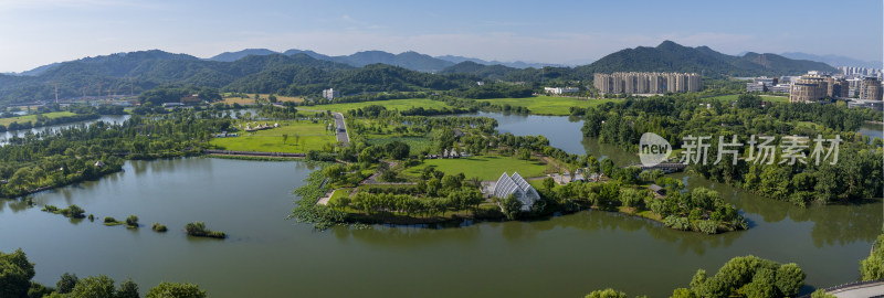 杭州滨江白马湖动漫城风光