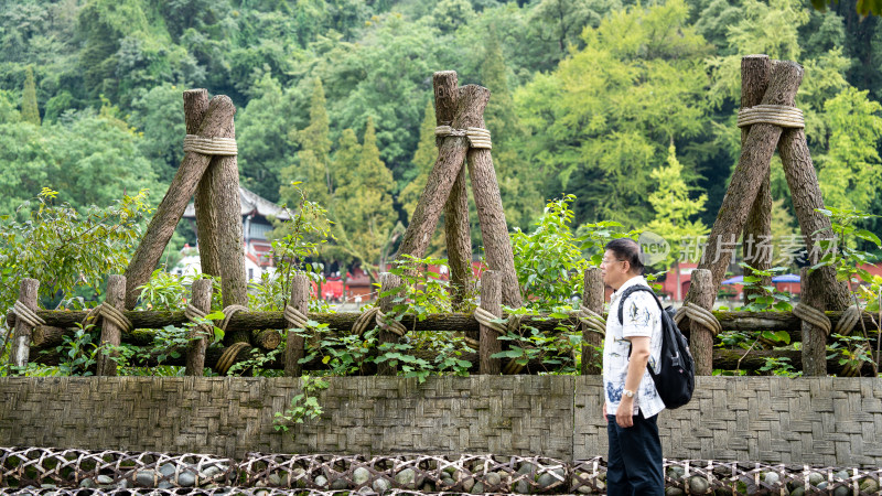 四川都江堰景区旅游综合场景