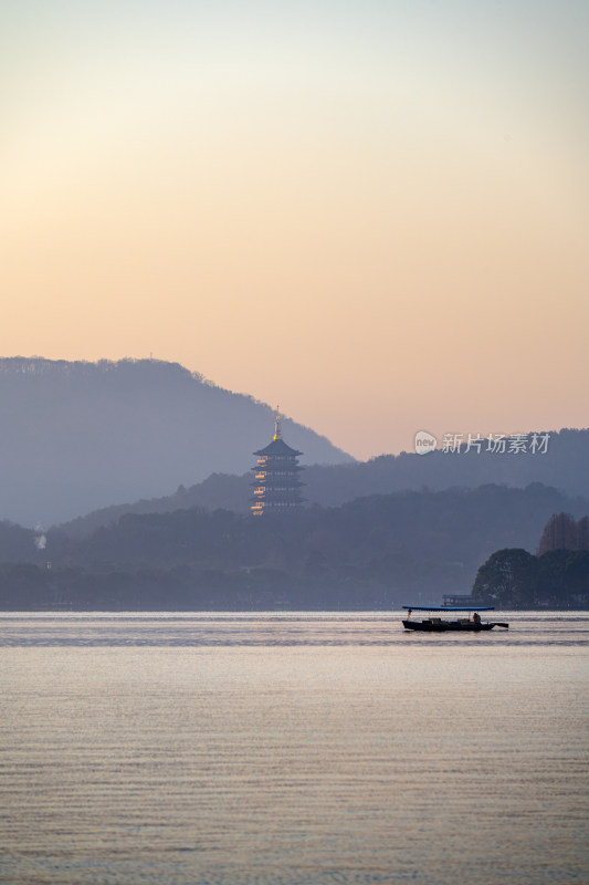 杭州西湖日出