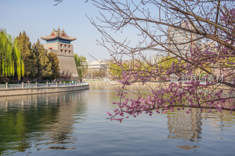 北京二环护城河春季