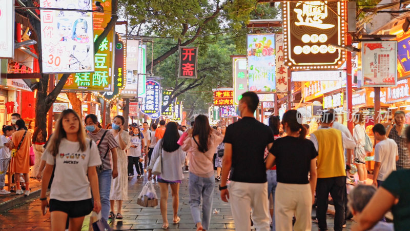 西安回民街夜市