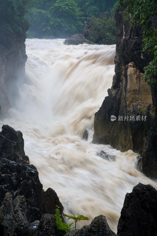 贵州,黄果树,银链坠滩,