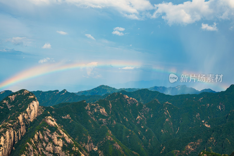 西岳华山日出日落朝霞晚霞云海美景