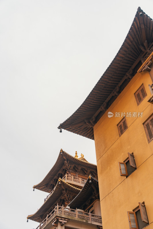 上海静安寺寺庙建筑外景