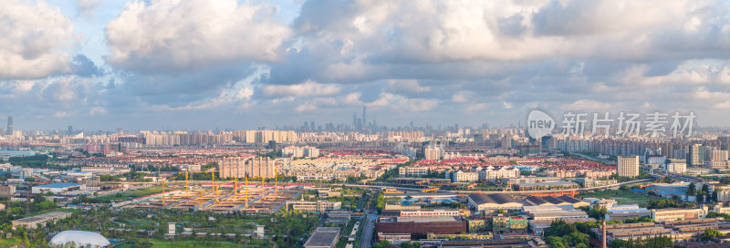 航拍上海城市风光