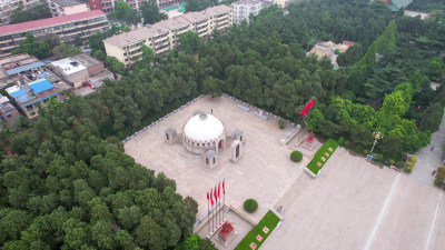 河北邯郸晋冀鲁豫革命纪念园航拍