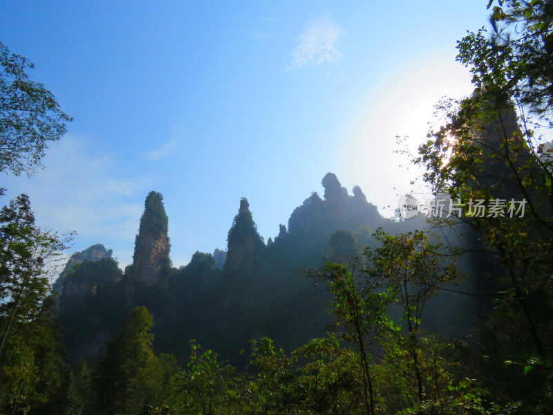 湖南张家界武陵源国家森林公园旅游风光