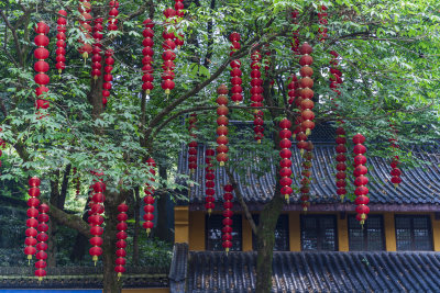 杭州飞来峰景区上天竺法喜禅寺古建筑